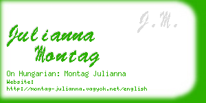 julianna montag business card